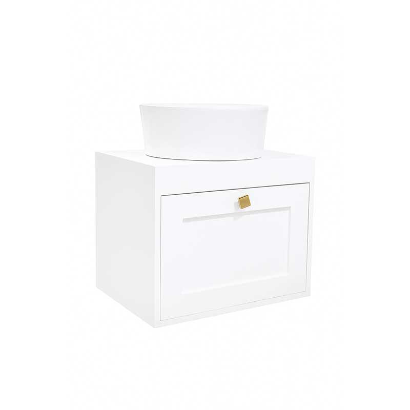 روشویی کابینتی 40*50 شقایق رنگ سفید کد 261