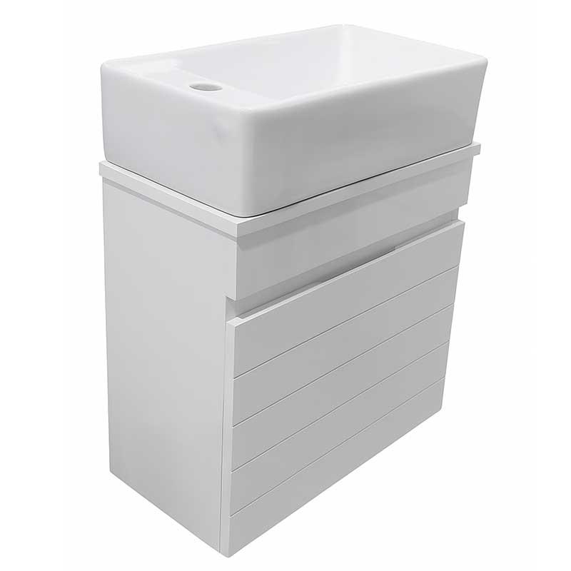 روشویی کابینتی 25*46 اطلس45 رنگ سفید کد 257